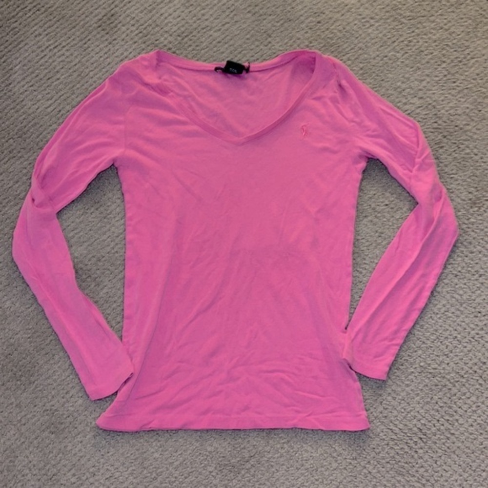 Sport Ralph Lauren Bubble Gum Pink Long Sleeve Active Top